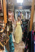Sweet Long Yellow Prom Dress Chiffon Spaghetti Straps A Line Party Dress