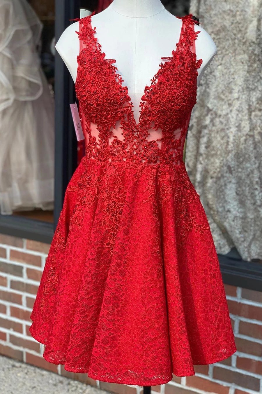 sachin and babi light blue dress Splendore Red Mini Dress Prom and Homecoming Dresses main image 1