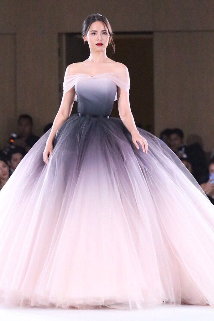 Ombre long gown 2025