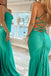 Trumpet Mermaid Spaghetti Straps Prom Dress, Purple Long Evening Dress