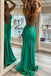 Trumpet Mermaid Spaghetti Straps Prom Dress, Purple Long Evening Dress