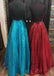 Princess Blue A Line Long Prom Dresses, Burgundy Sequins Party Dresses