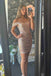 Shiny Fuchsia Off the shoulder Mini Homecoming Dress With Sequins