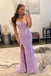 Sweetheart Hot Pink Corset Appliques Long Formal Dress With Slit