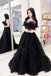 Off the Shoulder Fuchsia Tulle Long Prom Party Dress With Multi-Layers