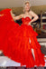 Sweetheart Red Strapless Sequin Long Prom Dress With Multi-Layers