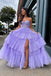 Sweetheart Red Strapless Sequin Long Prom Dress With Multi-Layers