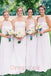 Graceful Halter Neck Burgundy A-Line Chiffon Long Bridesmaid Gowns