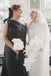One Shoulder Light Blue Satin Long Bridesmaid Dresses with Box