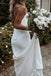 Sexy Spaghetti Straps Ivory Sleeveless Mermaid Wedding Dress With Court Train