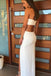 Simple Strapless Long Prom Dress, Sheath Cutout Evening Dresses With Split