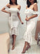 Mermaid Knee Length Lace Prom Dresses Sexy Banquet Evening Dresses