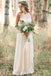 bohemian a-line round neck chiffon beach wedding dress dtw216