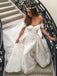 Mermaid Lace Appliques Off-the-Shoulder Wedding Dress with Detachable Train