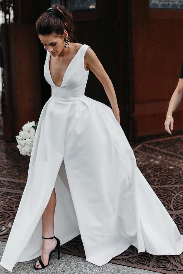 simple elegant satin wedding dresses uk Simple, elegant & plain wedding dresses