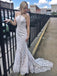 lace bridal gown halter lace mermaid wedding dresses with beading dtw358