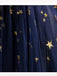sparkly a-line starry night short prom dress sexy spaghetti straps party dress dtp189