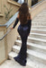 Prom Dress Mermaid Off-the-Shoulder Long Sleeves Sequined Evening Gown