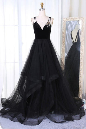 star sequins evening dress with tiered a-line sequins tulle prom dress dtp624
