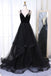 star sequins evening dress with tiered a-line sequins tulle prom dress dtp624