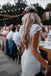 Boho Lace Wedding Dresses Mermaid Backless Bridal Gown With Sleeve