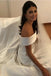 Elegant A-line Beach Wedding Dress Off Shoulder Simple Bridal Dress