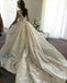Ball Gown Straps Sweetheart Wedding Dresses Lace Appliques Bridal Dresses