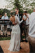 Lace Boho Wedding Dress Long Sleeve Backless Sheath Bridal Gown