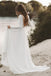 Lace Long Sleeve Wedding Dresses Chiffon Beach Bridal Dress