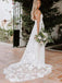 Beach Spaghetti Sheath Wedding Dresses Rose Lace Boho Bridal Gown