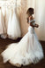 stunning offf shoulder mermaid lace applique wedding dresses with tulle skirt dtw270