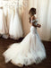 Stunning Offf Shoulder Mermaid Lace Applique Wedding Dresses With Tulle Skirt