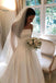 Simple Satin Strapless Wedding Dresses, Long Bridal Dress with Pockets