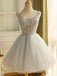 Princess Tulle Graduation Dresses Short Homecoming Dress With Beading