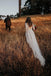 Lace Long Sleeve Polka Dot Bridal Gown Rustic Wedding Dress