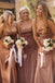 sleek simple floor length bridesmaid dresses backless with slit dtb152