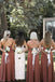 Sleek Simple Floor Length Bridesmaid Dresses Backless with Slit