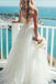 sweetheart spaghetti straps tulle beach destination wedding dress dtw293