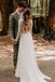 flowy long sleeve lace backless wedding dresses beach chiffon bridal gown dtw252