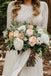 Flowy Long Sleeve Lace Backless Wedding Dresses Beach Chiffon Bridal Gown