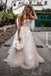 backless boho wedding dress tulle rustic bridal gown with appliques dtw54