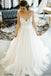 lovely a-line straps wedding dresses backless tulle bridal gown dtw273