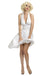 Classic Monroe White Halter V-neck Short Homecoming Dresses Simple Short Party Dress