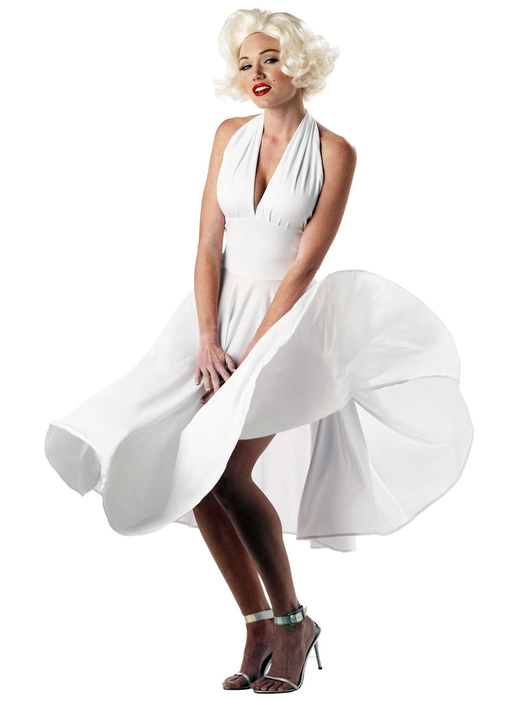 Classic Monroe White Halter V-neck Short Homecoming Dresses Simple Short Party Dress