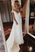 simple chiffon wedding dresses bohemian beach bridal gowns with sleeves dtw253