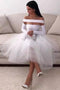 Sexy White Homecoming Dress for Women Long Sleeve Short Evening Party Dress