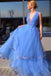 cinderella blue prom dresses pageant dress with appliques dtp819