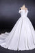 off shoulder satin simple wedding dresses elegant long bridal dress dtw286