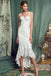 lace wedding dress simple spaghetti-straps lace sheath prom dress dtw280