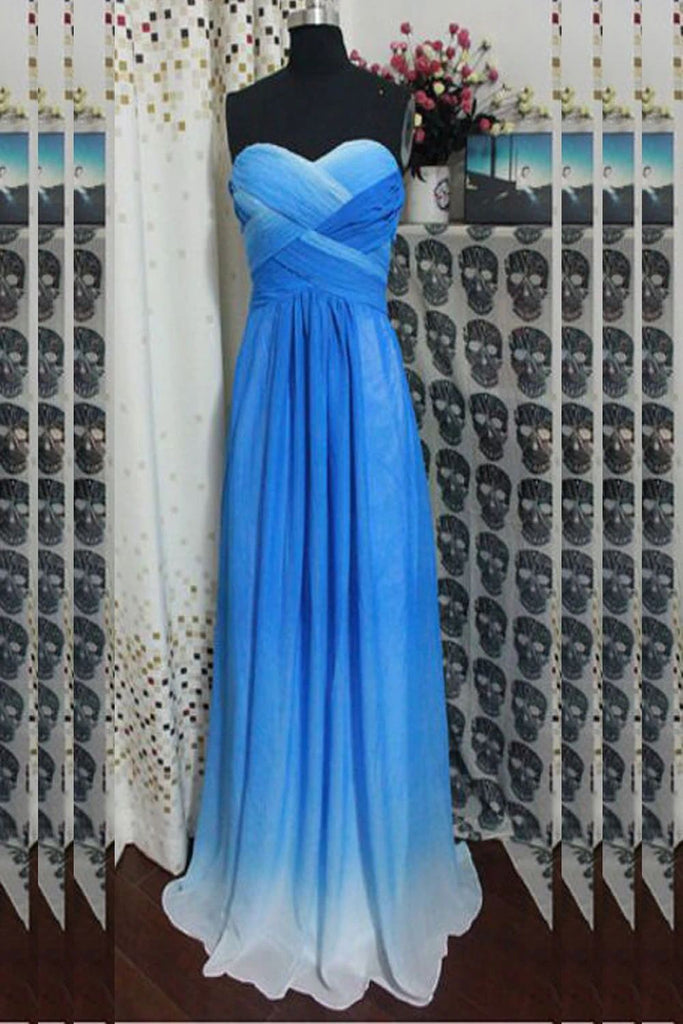 Sweetheart Blue Ombre Formal Dress Cut Out Beading Back Long Prom Dress DTP180 DressTok.co.uk Sweetheart Blue Ombre Formal Dress Cut Out Beading Back Long Prom Dress DTP180 DressTok.co.uk